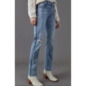 Anthropologie Pilcro Side Stripe Mid-Rise Slim Boyfriend Jeans Size 27‎